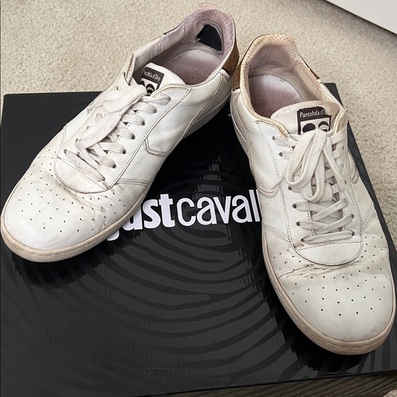 PANTOFOLA D'ORO Mens US 11 EUR 43 Used Leather Italian sneakers - Picture 3 of 6